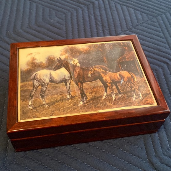Storage & Organization Vintage Horse Jewelry Box Poshmark